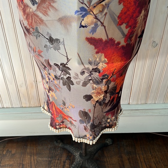 ✨HOST PICK✨ JEAN PAUL GAULTIER FEMME PEARL AND BIRD PRINT DRESS - MADE IN ITALY - Picture 4 of 9